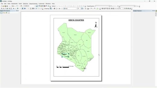 Creating a Basic Map in ArcMap: A Step-by-Step Guide | Rioba Mwita posted on the topic | LinkedIn