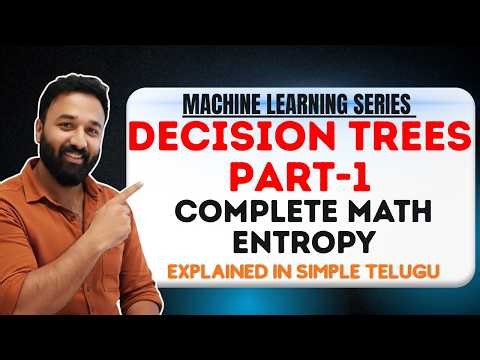 Decision Trees Explained in Telugu (Part 1) | Entropy & Information Gain Explained | Sangeeth
