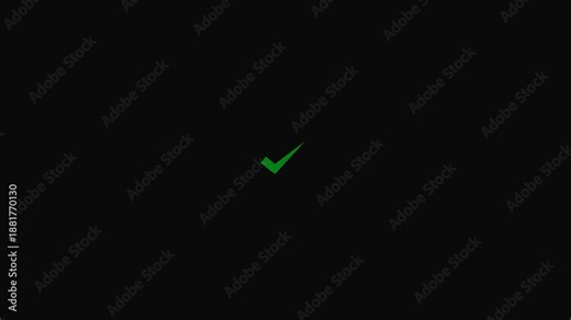 Green checkmark animation. Yes tick. Red check mark tick isolated on white background. Check mark icon animation. Check mark animation. check mark animation motion. Animated of Check mark symbol
