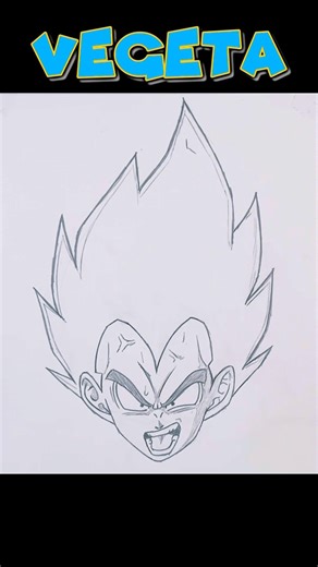 How To Draw Vegeta From Dragon Ball Z