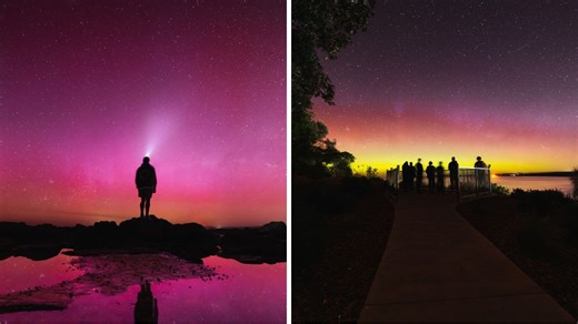 See the pictures: Aurora Australis lights up the sky