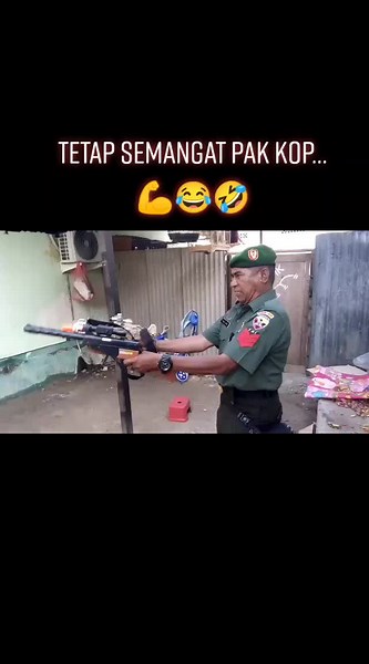 Toy Gun Demonstration in a Humorous Setting