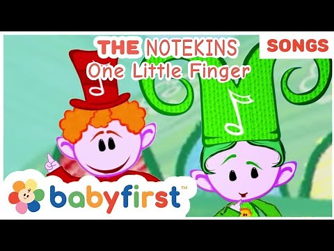 The Notekins - One Little Finger - New Song | Learn body parts for kids | ‪@BabyFirstTV‬