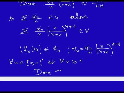 Suites et Séries de Fonctions Convergences Simple Uniforme Normale Niveau Spé et L2 Exercice 2