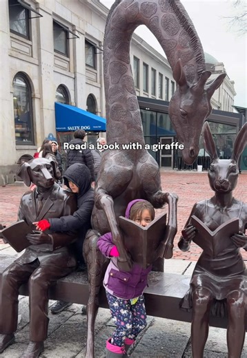 Go see them before January 1, 2027! 📍@Faneuil Hall Marketplace 🦒 The Wild Benches of Hope is a free, public art exhibition by internationally acclaimed artists @Gillie and Marc 🦛 Visitors can sit alongside the artists’ beloved characters, Rabbitwoman and Dogman, and endangered animals including a giraffe, hippo, and elephant. 🐘 Presented in partnership with Zoo New England, the exhibition introduces families to important conservation themes in an approachable, engaging way - encouraging visi