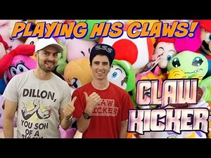 Playing Claw Kicker's Arcade Claw Machines at his Meet N' Greet! Arcadejackpotpro