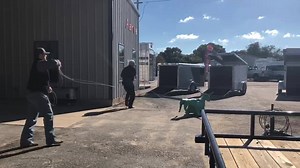 It’s Mr Bill McKinley and Justin Bowen from Sundowner trailers finding their groove with ole Shorty! | Triple M Trailers of Texas | Facebook