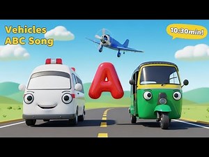 Learn Vehicles A to Z! 🚜 Fun ABC Song with Cars, Trucks & Boats 🚑🚌 The Vehicle ABC Song