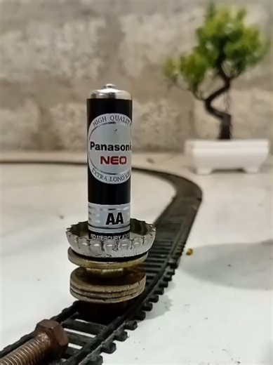 RC Train Crash Testing with Money Battery
