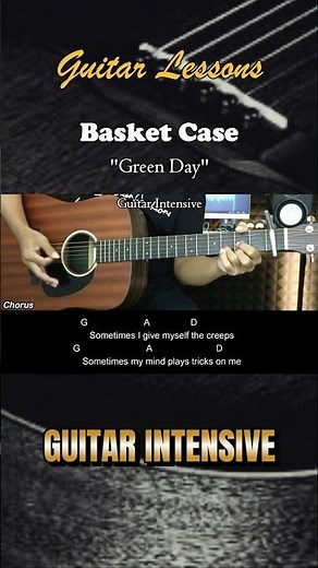 Basket Case - Green Day | EASY Guitar Tutorial with Chords / Lyrics #guitarchords