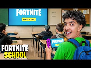 My First Day of FORTNITE SCHOOL *teacher gave us v-bucks*