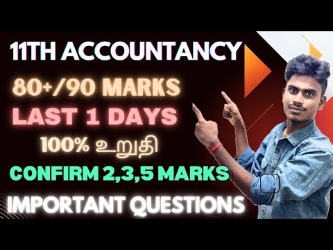 11th accountancy important questions 2024 | 11th accountancy Public important questions 2024