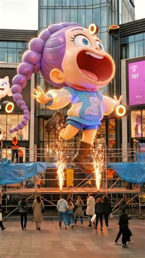 Huntrix AI Halloween Giant Inflatable Idol Reveal