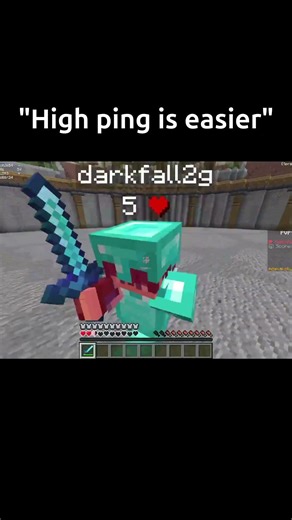 POV: You have high ping #minecraft #pvp #minecraftserver #gaming #lag #meme #fyp