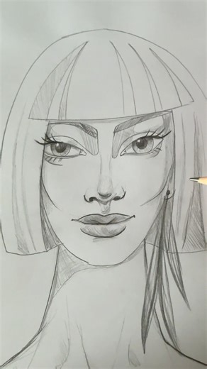 Face painting / Gesicht zeichnen mit Bleistift / Sketch/ Kunst #zeichnung / Augen Modezeichnung