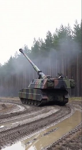 Inside the PzH 2000: Loading and Firing a 155mm Howitzer #military#shorts