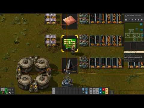 FACTORIO TUTORIAL 9 - HOW TO DISPLAY TOTAL QUANTITY AND PERCENTAGE EASY