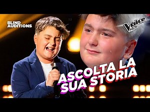Giovanni dedicates Irama's song "Ounque Sarai" to his grandmother | The Voice Kids Italy Blind Au...