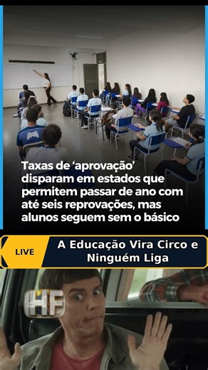 A aprovação que não ensina #escola #realidade