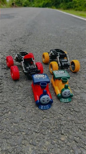 Rc crawler THOMAS train toy car unboxing and ramp racing. #remotecontrol #shorts #rc