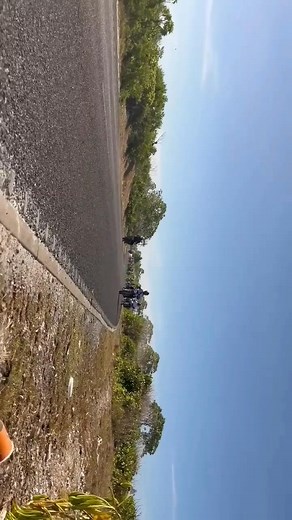 United Biker Brothers cruising South Tarawa #Bikers #UnitedBikerBradas #UBB #Kiribati | Dascrubrider