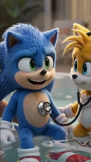 Tails listening to Sonic stomach growling