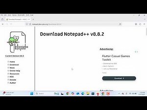 Notepad download & install procedure