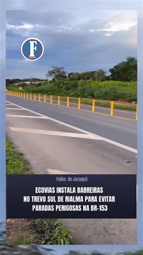 Folha de Jaraguá on Instagram: "A Ecovias do Araguaia instalou barreiras no Trevo Sul de Rialma, na BR-153, como medida preventiva para aumentar a segurança viária no local. A ação busca impedir que motoristas parem no acostamento para acessar a cidade—a chamada “entrada irregular”—uma prática considerada de alto risco e que pode provocar acidentes graves. O trecho está em obras de duplicação e, por isso, precisou ser interditado temporariamente para execução dos serviços. Com a mudança no fluxo