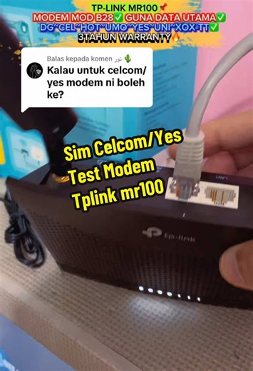 TP-LINK MR100: Modem WiFi 4G/5G Dengan 3 Tahun Warranty
