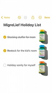 This season, help someone you love find head comfort. MigreLief provides nutritional support for migraine sufferers. Because peace of mind is a gift, too. | MigreLief
