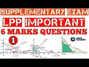 Linear programming Class 12 Impornt Questions|| LPP Class12 maths|| LPP 6 marks important questions