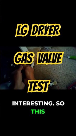 LG Dryer Gas Valve Test: New vs. Old Coil!