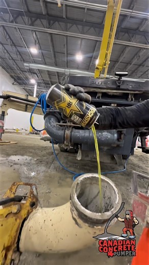 Cleaning out the boom pipes with a Rockstar energy drink:
