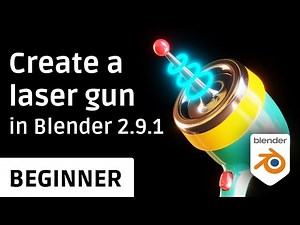 Modeling a retro sci-fi laser gun in Blender 2.9 | Beginner tutorial