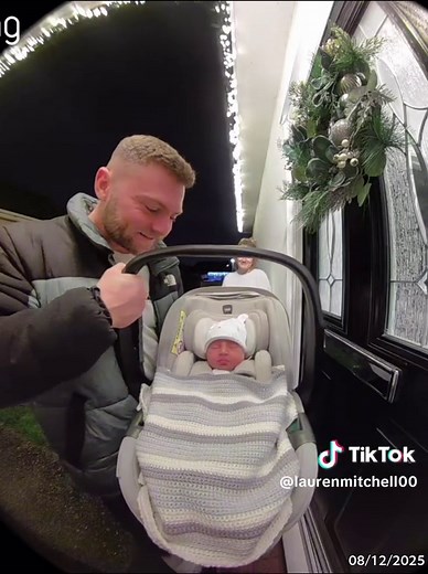“Welcome home, Hudson” 🩵 #pregnancytiktok #ringvideodoorbell #newbornbaby #boymom