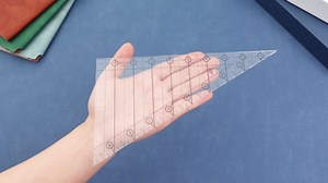 3 Pcs 30° 45° 60° Angles Triangle Ruler for Quilting 10 Inches Triangle Quilting Ruler Templates Acrylic Corner for DIY Sewing Cutting Tool Sewing Patchwork Trimming