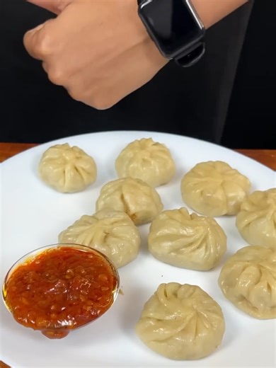 Street Style Veg Momos Cooking #shorts #food #cooking #recipe #sounds @For You