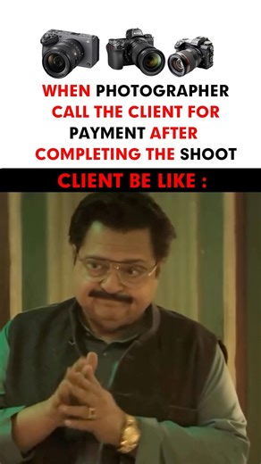 When photographer call the client for Payment after completing the Shoot #photography #photographer