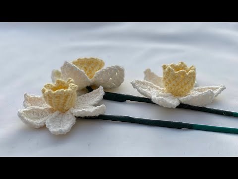 Crochet daffodil tutorial