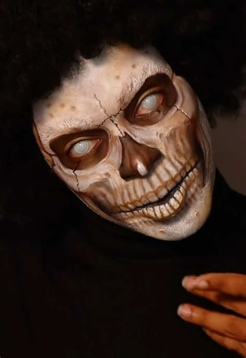 Skull Makeup Ghost Rider Halloween Look