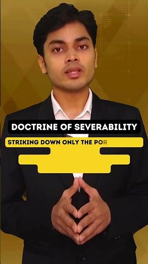 Doctrine of Severability #constitutionalrights #upsc #constitutionallaw #indianpolity #constitution