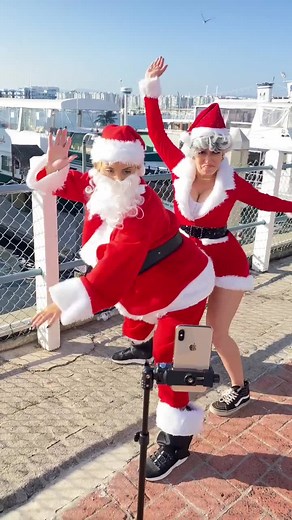 Santa and Mrs. Claus Dance - Behind the Scenes Fun