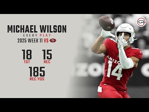 Michael Wilson Week 11 Highlights | Every Target and Catch vs 49ers