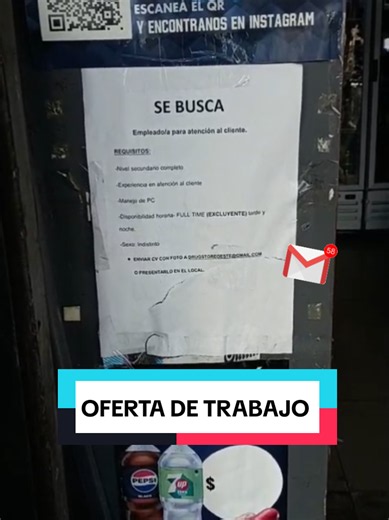 OFERTA DE TRABAJO ‼️ 👉🏽 Oeste Drugstore 📧 drugstoreoeste@gmail.com 📍Pasaje Bernardo Schvarzberg, frente a Plaza La Roche, Morón centro #Conurbano #trabajo #moron #conurbanobonaerense #SomosConurbano