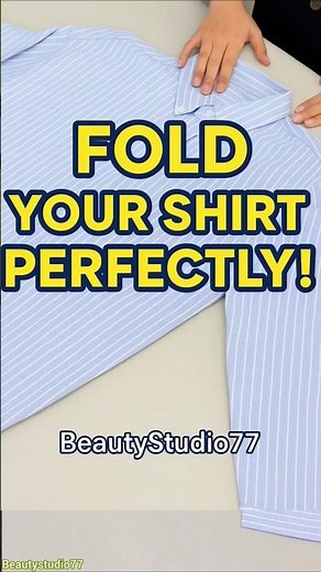 Perfect Shirt Folding Hack | Save Space & Stay Wrinkle-Free! ✅ #shorts