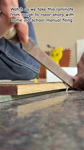 The Perfect Edge 🪚 | Precision Laminate Filing