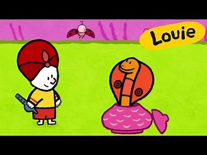 Louie, draw me spectacled cobra | Learn to draw cartoon for kids