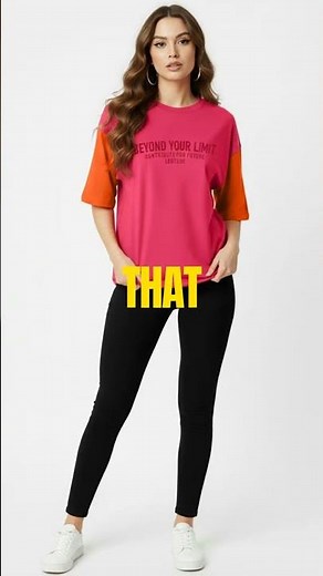LEOTUDE Typography Women's Pink T-Shirt