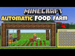 I Build Op Easy Automatic Food Farm in Minecraft survival Tips and tricks