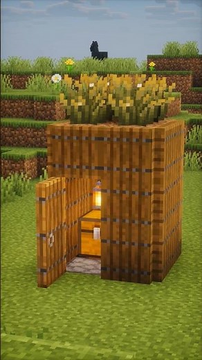Minecraft Starter House Build Tutorial 🏠| Easy Survival Base Idea | #Minecraft
